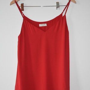 Babaton, Red Silk Top, Size Small